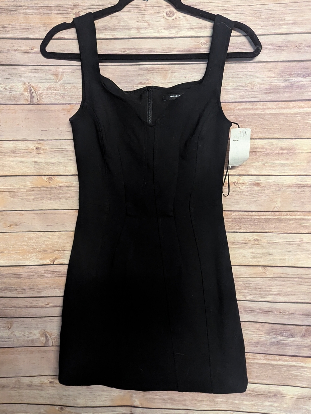 French Connection Black Sleeveless Mini Dress, NWTs Size 0 - Picture 2 of 5